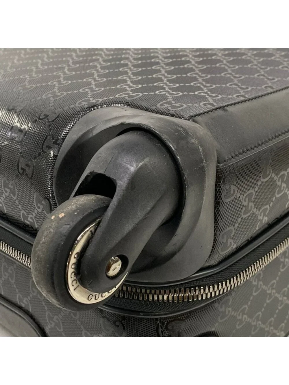 Gucci Travel Bag Imprime Black Diamond No Lock Leather
